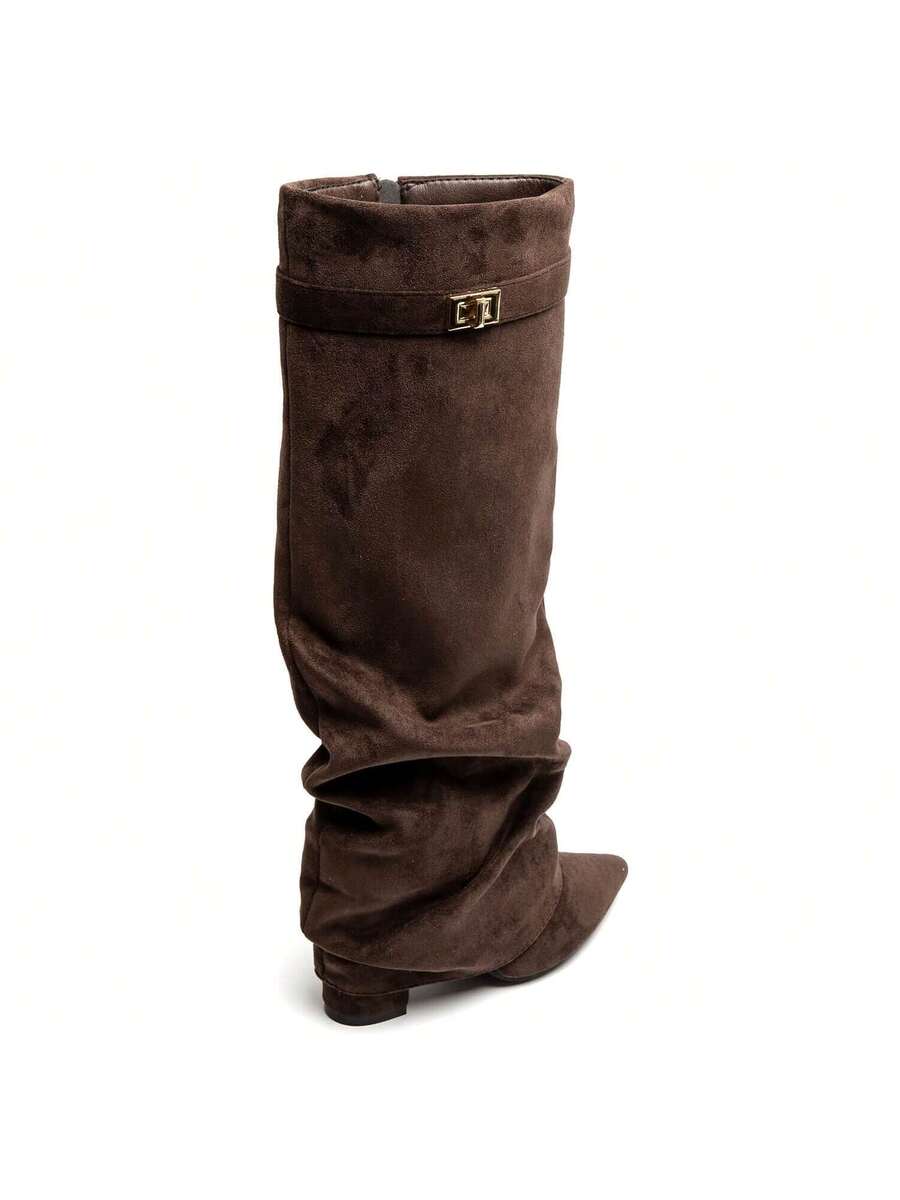 Delphine | Women's Slouch Boots | Fold-Over · PNY