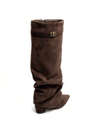 Delphine | Women's Slouch Boots | Fold-Over · PNY