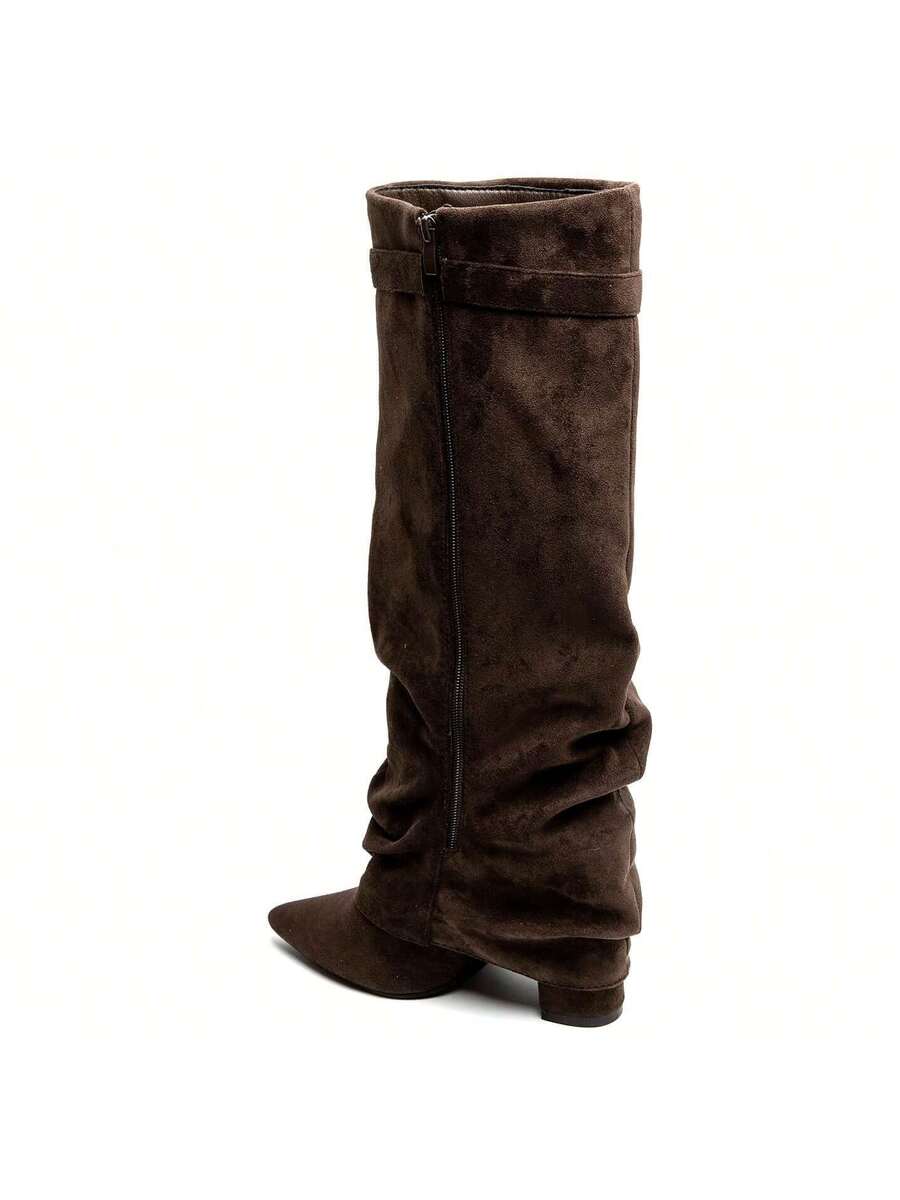 Delphine | Women's Slouch Boots | Fold-Over · PNY
