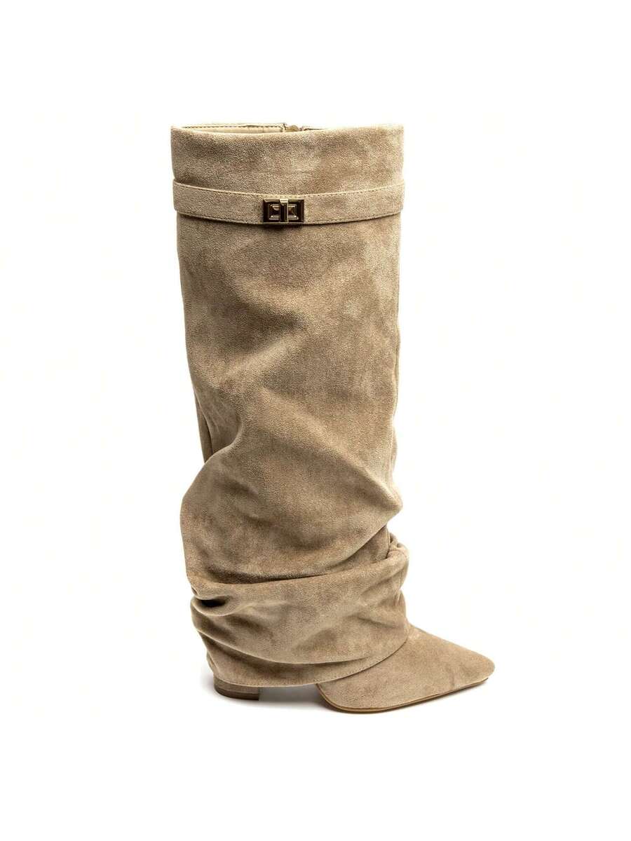 Delphine | Women's Slouch Boots | Fold-Over · PNY