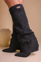 Delphine | Women's Slouch Boots | Fold-Over · PNY
