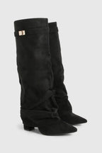 Delphine | Women's Slouch Boots | Fold-Over · PNY