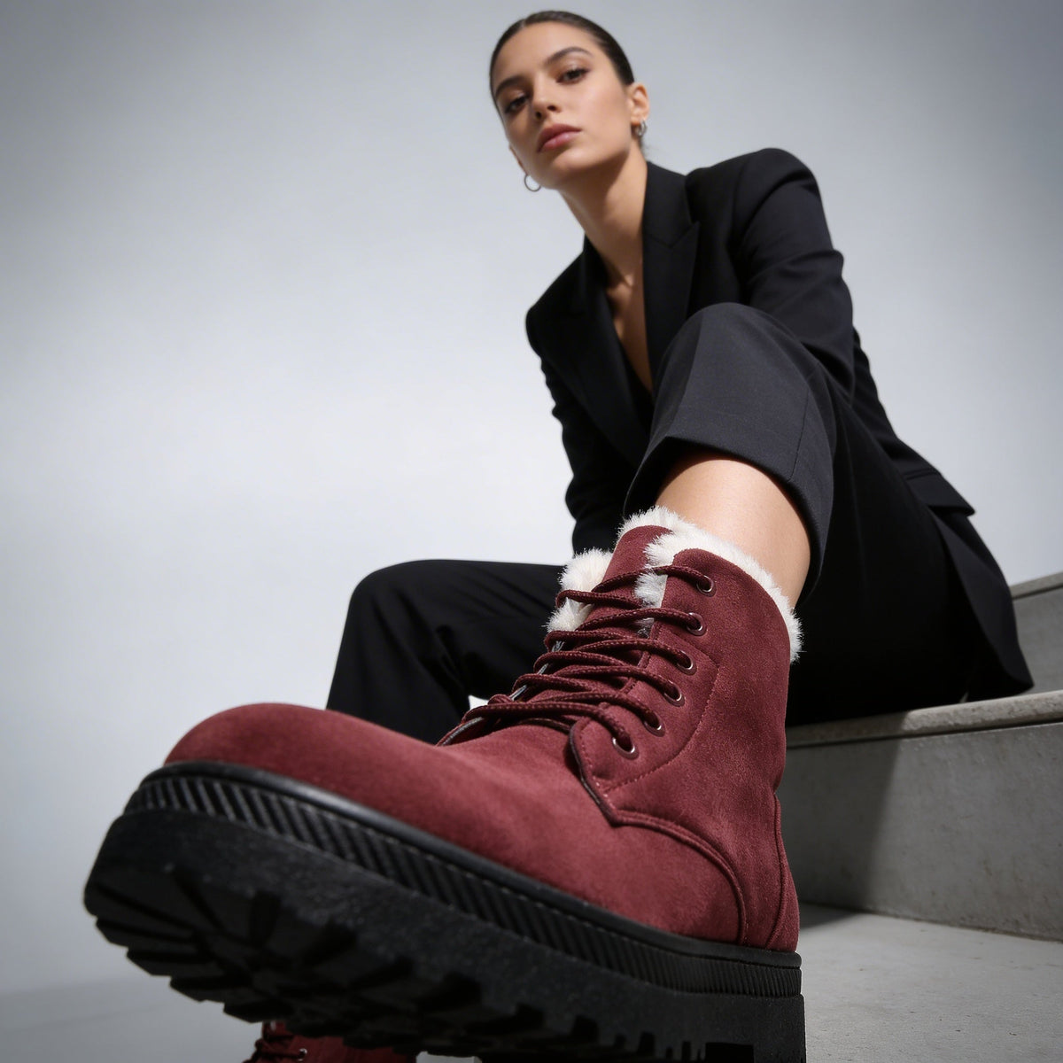 Diana | Women's Lace-Up Winter Boots | Fur-Lined · PNY