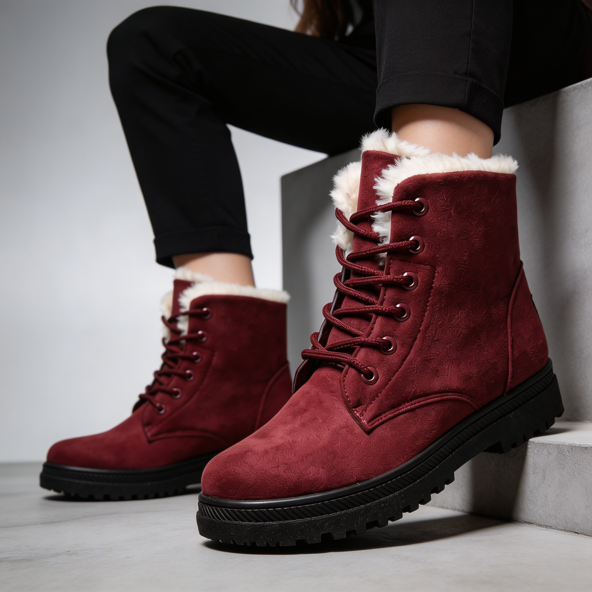 Diana | Women's Lace-Up Winter Boots | Fur-Lined · PNY