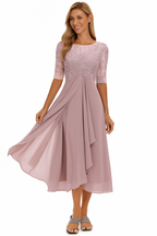 Eleanor | Women's A-Line Dress | Lace Bodice · PNY