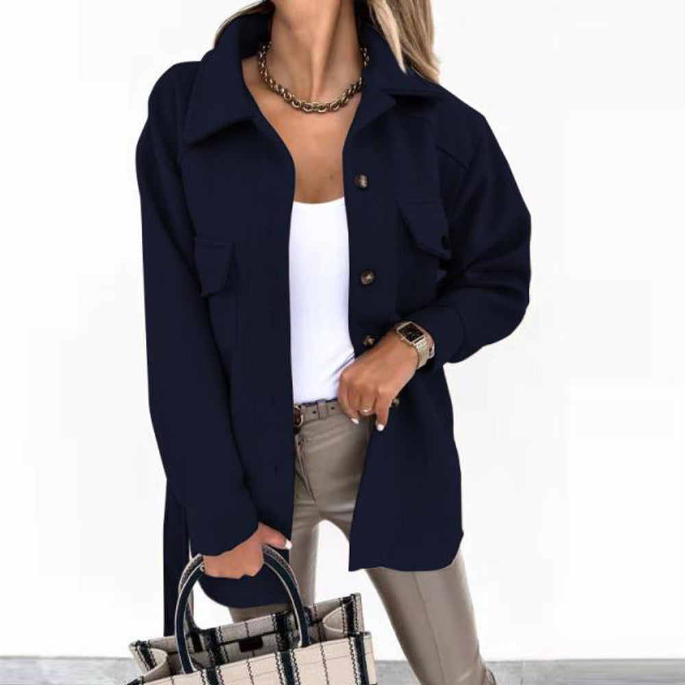Eleanor | Women's Button-Up Jacket | Belted Waist · PNY