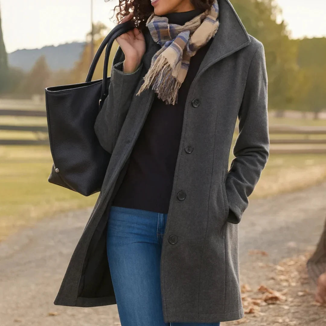 Eleanor | Women's Classic Pea Coat | Wool Blend · PNY