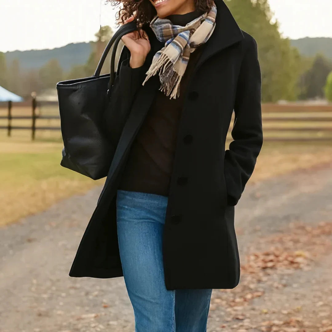 Eleanor | Women's Classic Pea Coat | Wool Blend · PNY