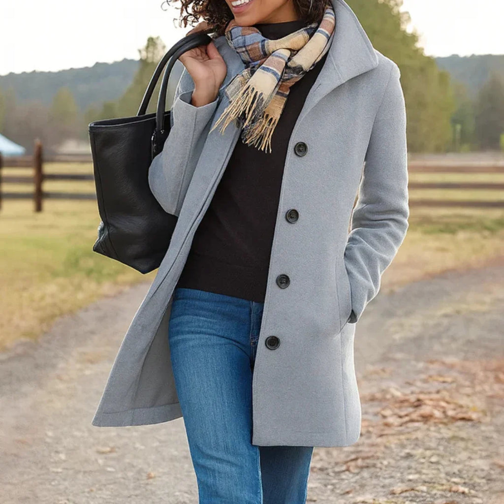 Eleanor | Women's Classic Pea Coat | Wool Blend · PNY