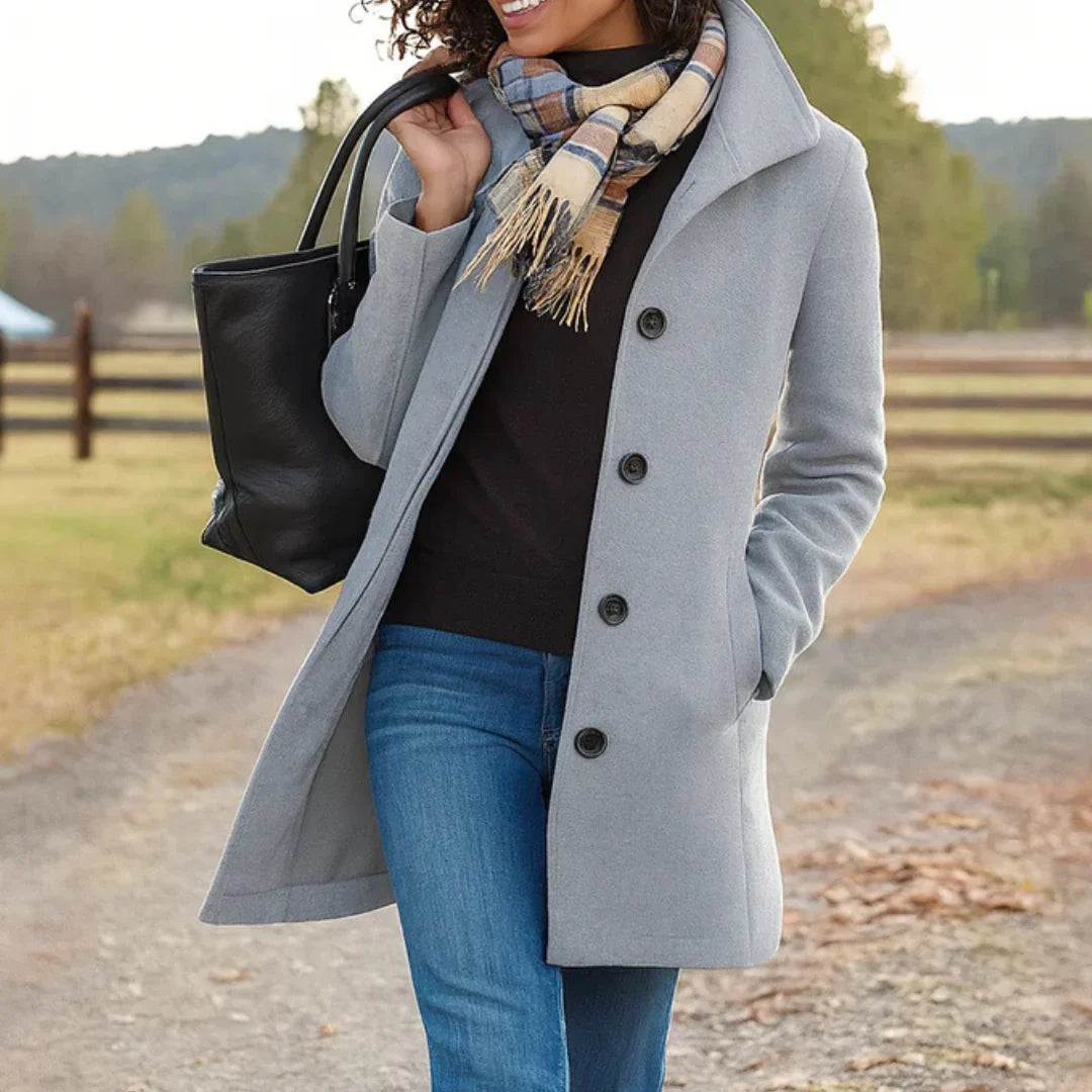 Eleanor | Women's Classic Pea Coat | Wool Blend · PNY