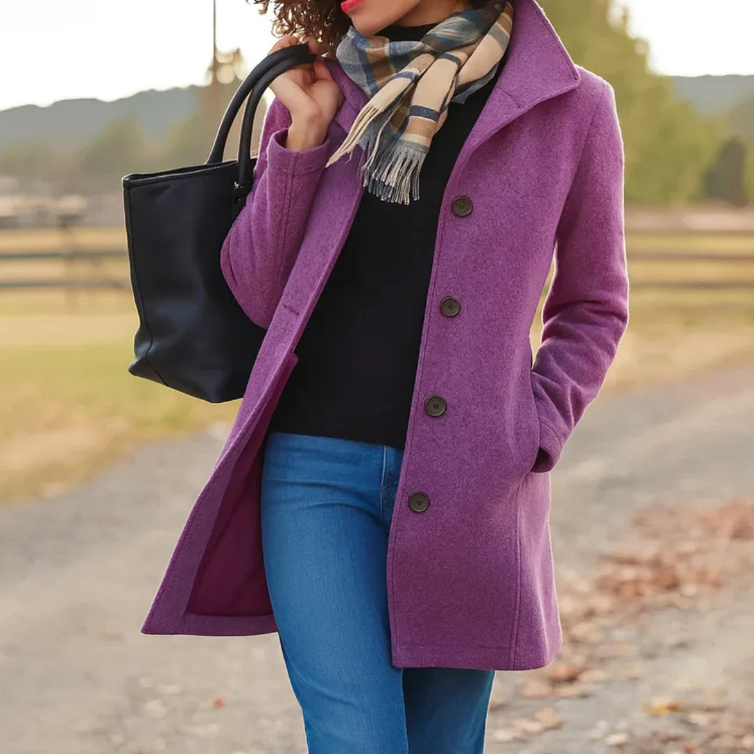 Eleanor | Women's Classic Pea Coat | Wool Blend · PNY