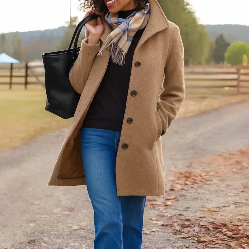 Eleanor | Women's Classic Pea Coat | Wool Blend · PNY