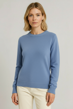 Eleanor | Women's Crewneck Sweater | Ribbed Trim · PNY