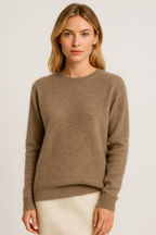 Eleanor | Women's Crewneck Sweater | Ribbed Trim · PNY