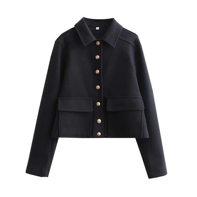 Eleanor | Women's Cropped Jacket | Button-Front · PNY