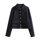 Eleanor | Women's Cropped Jacket | Button-Front · PNY