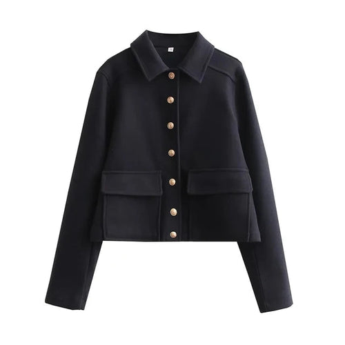 Eleanor | Women's Cropped Jacket | Button-Front · PNY