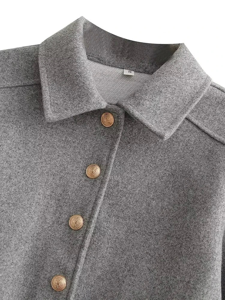Eleanor | Women's Cropped Jacket | Button-Front · PNY