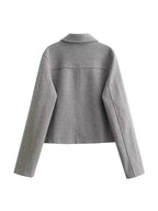 Eleanor | Women's Cropped Jacket | Button-Front · PNY