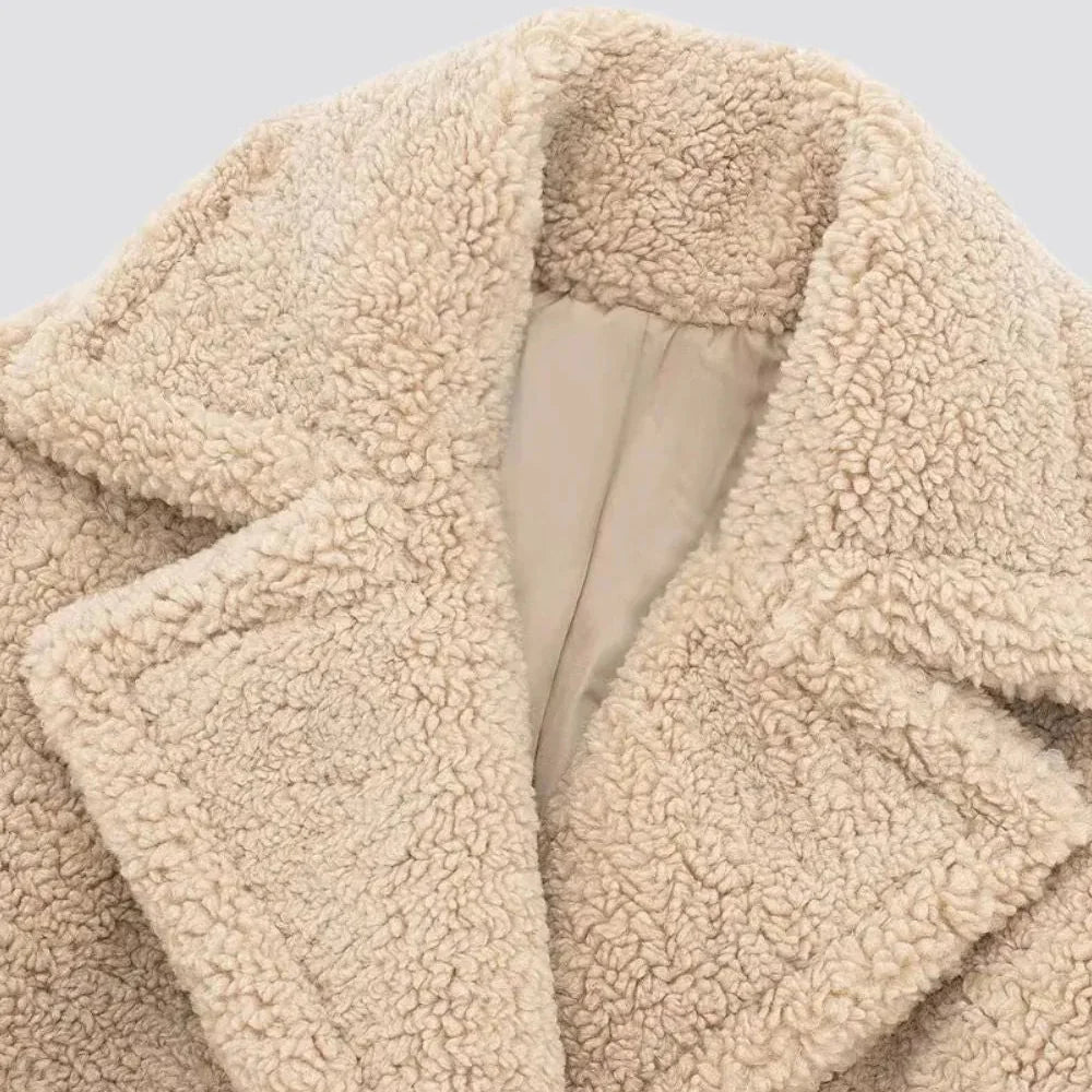 Eleanor | Women's Double-Breasted Coat | Teddy Sherpa · PNY