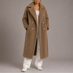 Eleanor | Women's Double-Breasted Coat | Teddy Sherpa · PNY