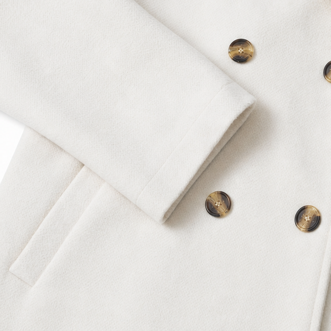 Eleanor | Women's Double-Breasted Peacoat | Notched Lapel · PNY