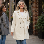 Eleanor | Women's Double-Breasted Peacoat | Notched Lapel · PNY