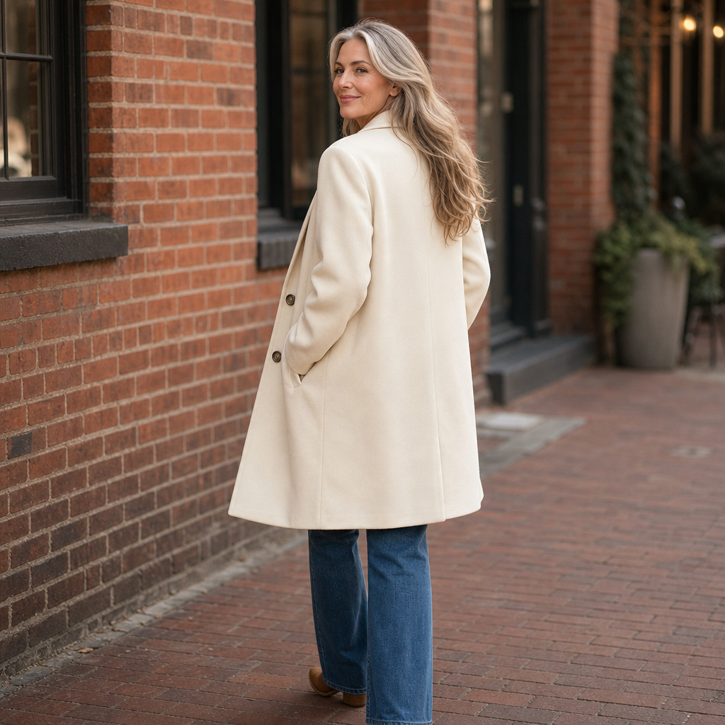 Eleanor | Women's Double-Breasted Peacoat | Notched Lapel · PNY