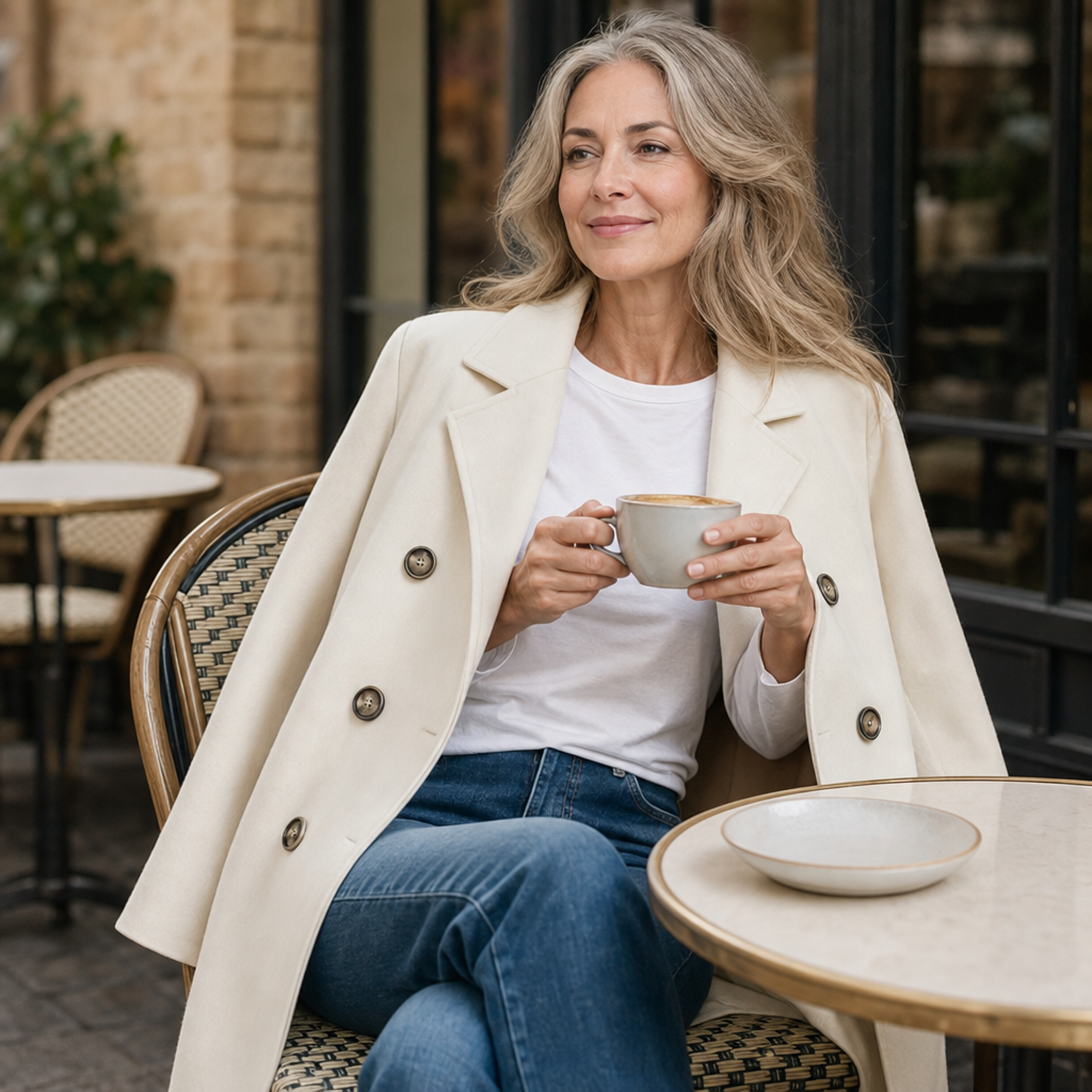 Eleanor | Women's Double-Breasted Peacoat | Notched Lapel · PNY