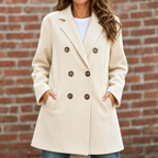 Eleanor | Women's Double-Breasted Peacoat | Notched Lapel · PNY