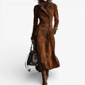 Eleanor | Women's Double-Breasted Trench Coat | Suede