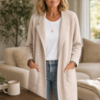 Eleanor | Women's Longline Coat | Patch Pockets · PNY