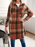 Eleanor | Women's Longline Shacket | Plaid · PNY