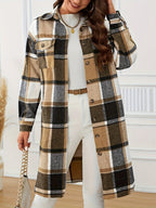 Eleanor | Women's Longline Shacket | Plaid · PNY