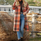 Eleanor | Women's Longline Shacket | Plaid · PNY