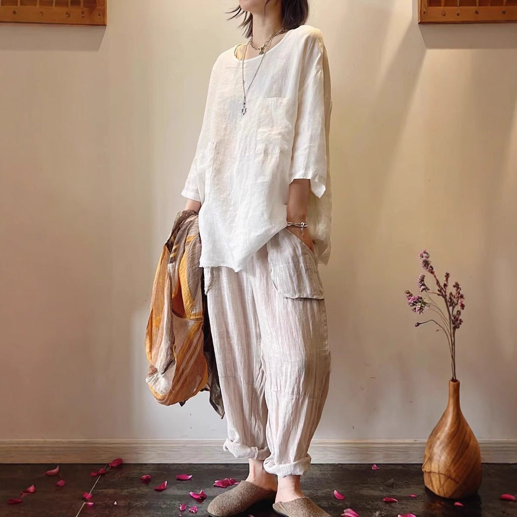 Eleanor | Women's Oversized Tunic Top | Patch Pocket · PNY