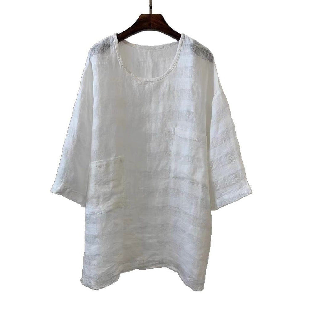 Eleanor | Women's Oversized Tunic Top | Patch Pocket · PNY