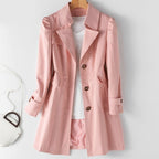 Eleanor | Women's Single-Breasted Trench Coat | Notch Lapel · PNY