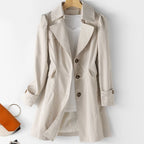 Eleanor | Women's Single-Breasted Trench Coat | Notch Lapel · PNY