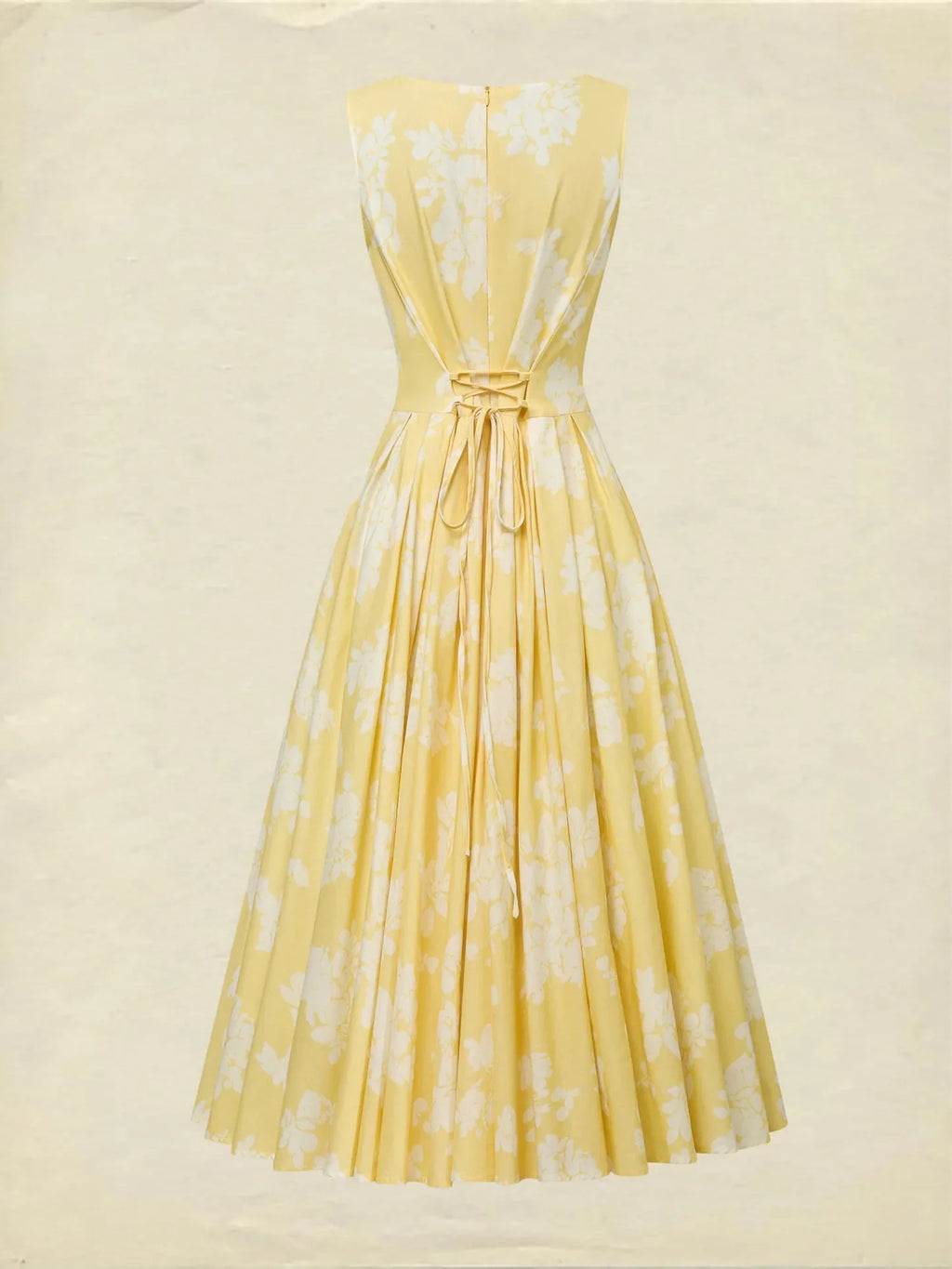 Eleanor | Women's Sleeveless Midi Dress | Floral Print · PNY