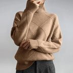 Eleanor | Women's Turtleneck Sweater | Diamond Knit · PNY
