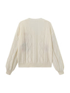 Eleanor | Women's V-Neck Cardigan | Floral Embroidery · PNY