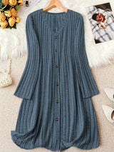 Eleanor | Women's V-Neck Dress | Button Front
