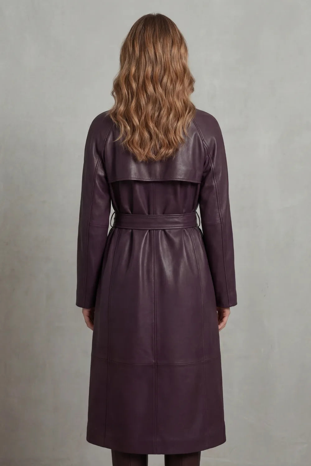 Eloise | Women's Belted Trench Coat | Faux Leather · PNY