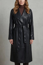 Eloise | Women's Belted Trench Coat | Faux Leather · PNY