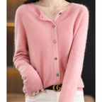 Emma | Women's Crewneck Cardigan | Button-Front · PNY