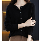Emma | Women's Crewneck Cardigan | Button-Front · PNY