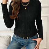 Emma | Women's Crewneck Sweater | Cable Knit