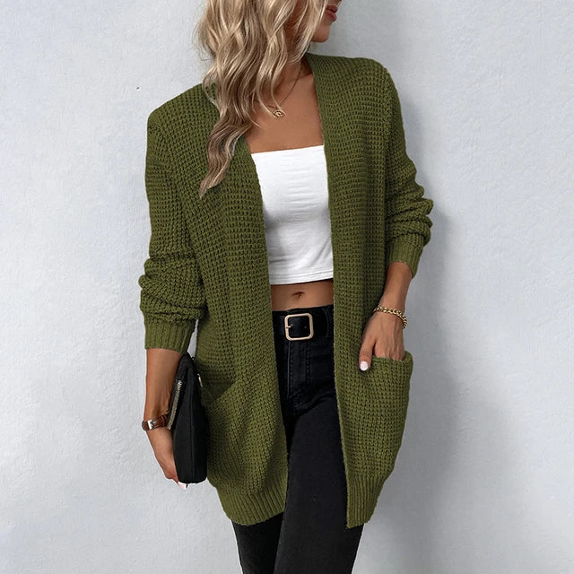 Emma | Women's Open-Front Cardigan | Side Pockets · PNY