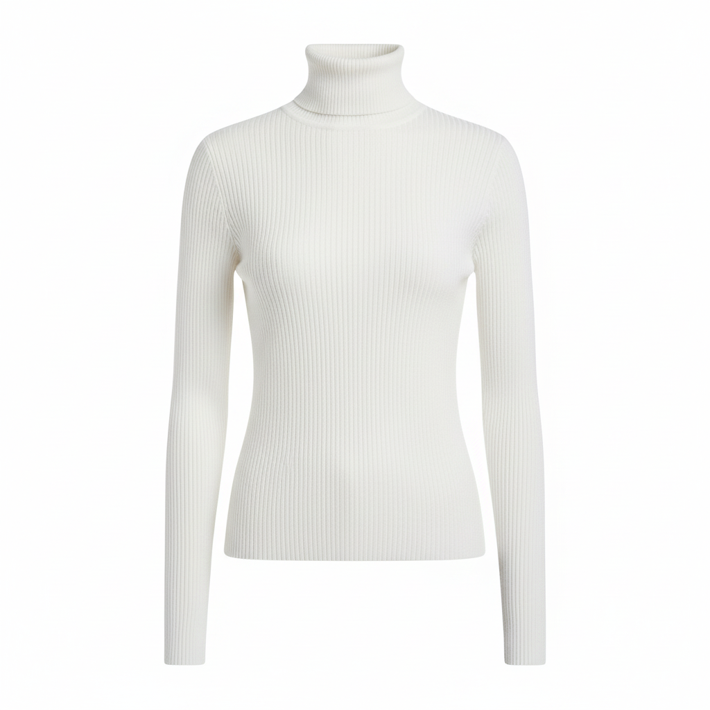 Emma | Women's Turtleneck Top | Ribbed Knit · PNY